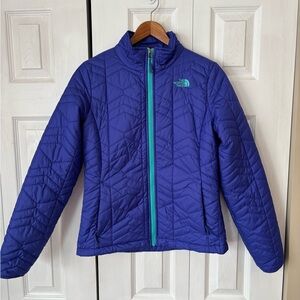 THE NORTH FACE Women’s Quilted Bombay Blue Full Zip Jacket Size Small